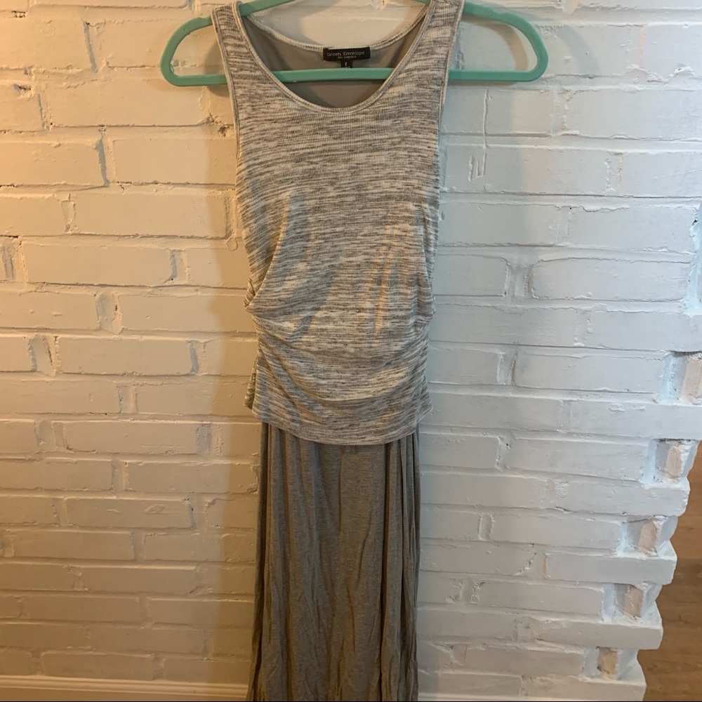 Layered gray dress